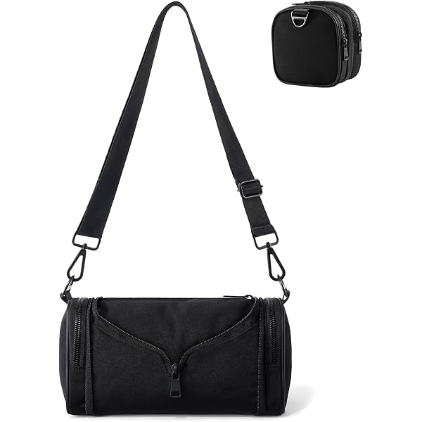 Stylish Cylinder Crossbody Bags for Women - Small PU Leather